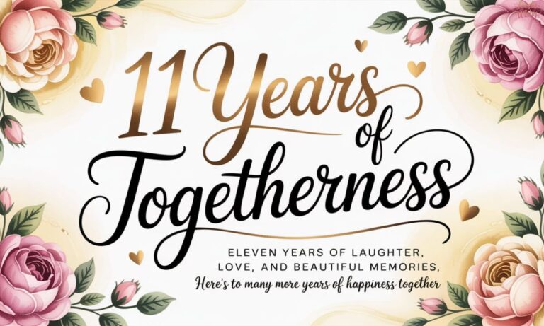 11 Years Of Togetherness Quotes & Wishes