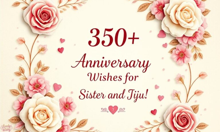350+Happy Anniversary Wishes for Sister and Jiju