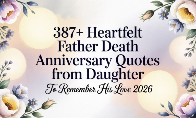 387+ Heartfelt father death anniversary quotes from daughter to remember his love 2026