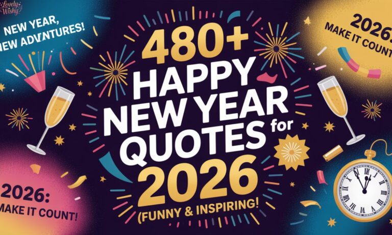 480+ Happy New Year Quotes for 2026 (Funny & Inspiring)
