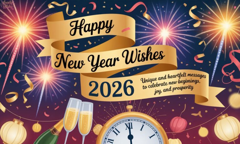570+  Happy New Year Wishes 2026 Unique and Heartfelt Messages to Celebrate New Beginnings, Joy, and Prosperity