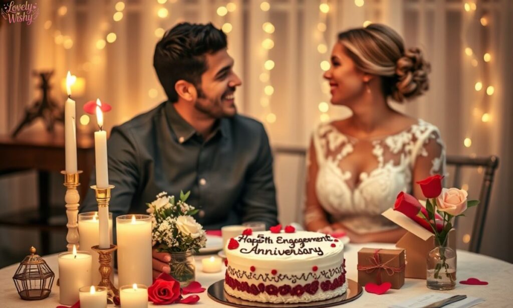 5th Engagement Anniversary Wishes for Wife from Husband