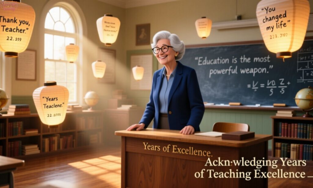 Acknowledging Years of Teaching Excellence