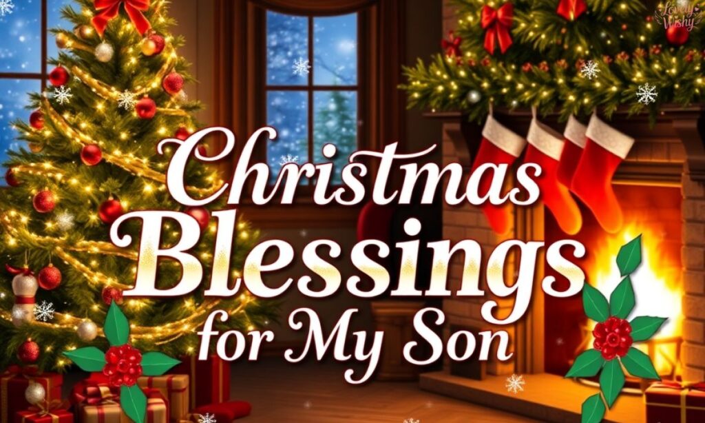 Christmas Blessings for My Son