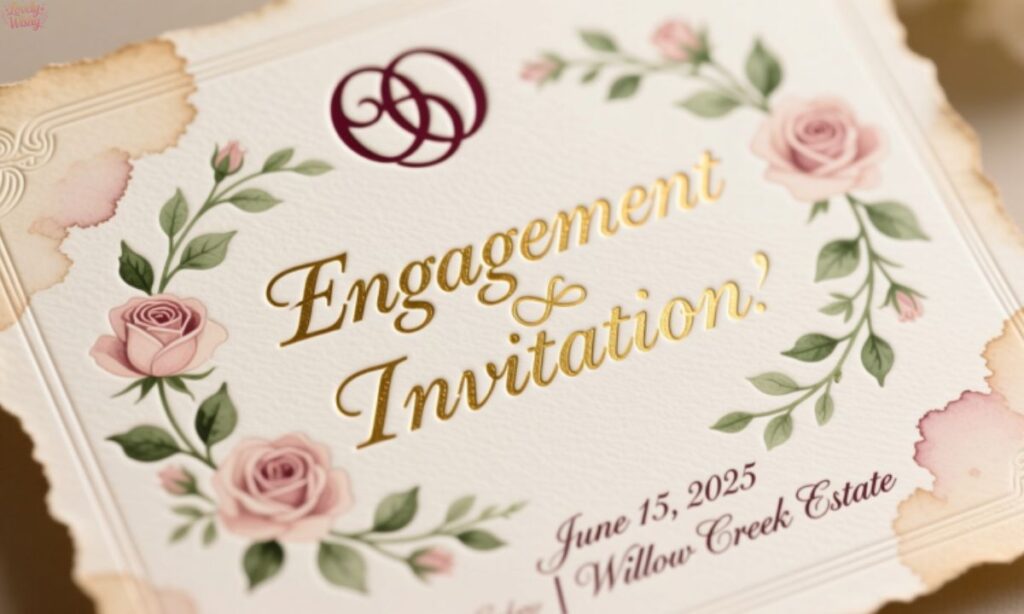 Classic & Elegant Engagement Invitation Messages