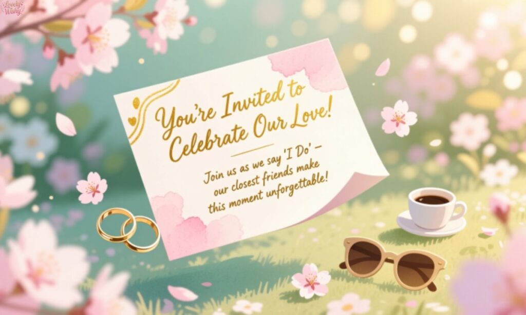Engagement Invitation Messages for Friends