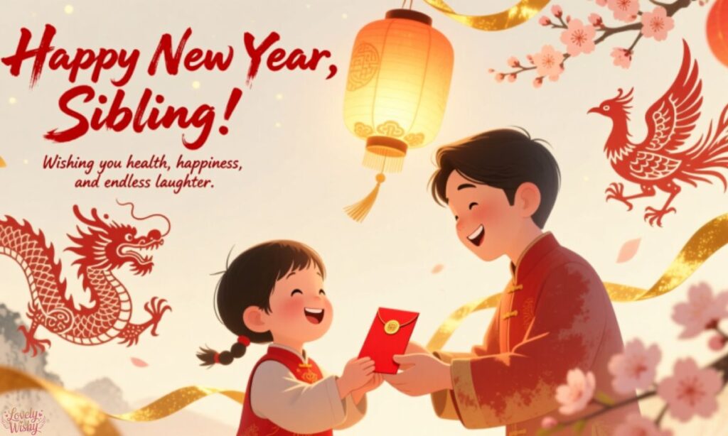 Happy New Year Messages for a Sibling