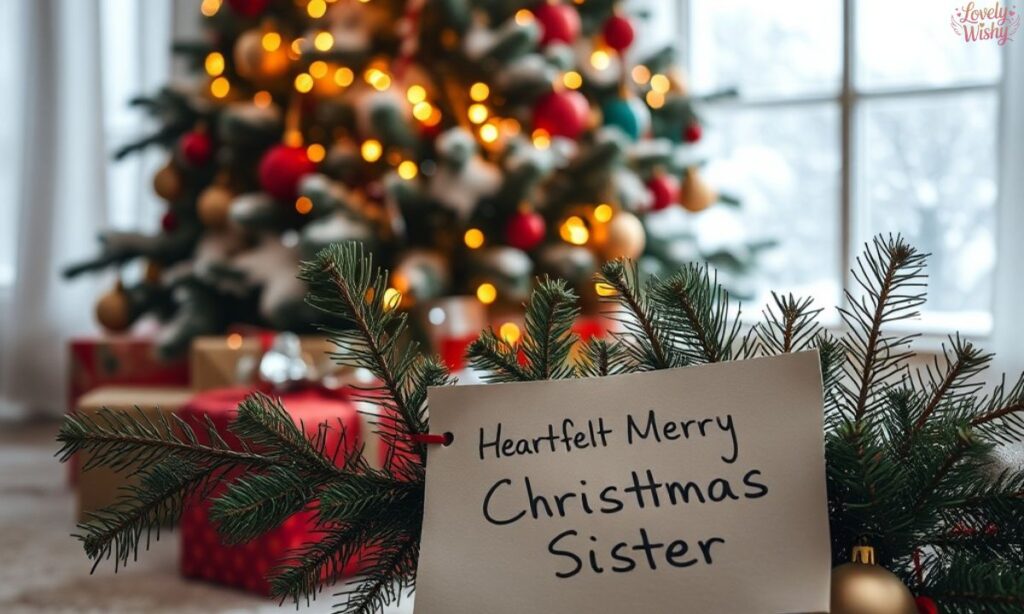 Heartfelt Merry Christmas Sister Messages