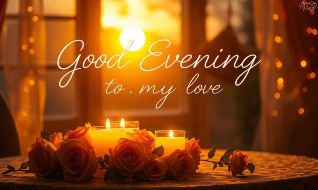 Heartwarming Good Evening Message to My Love