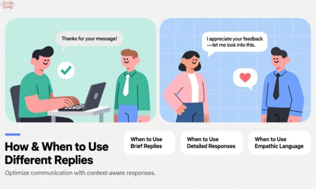 How & When to Use Different Replies