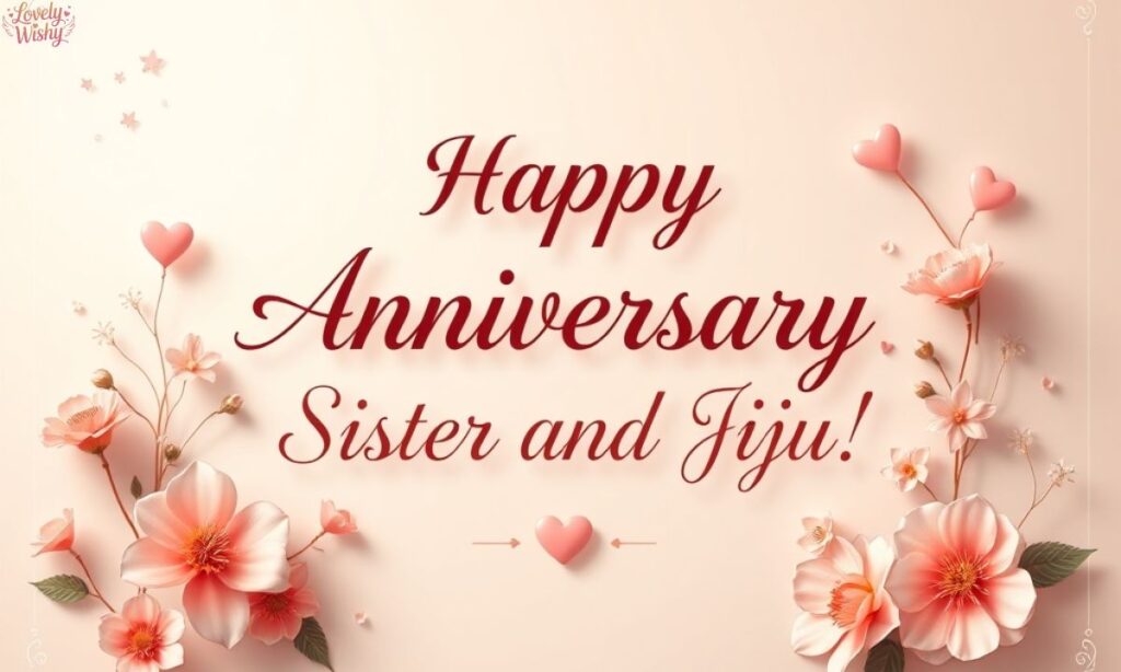 Milestone Anniversary Wishes for Sister and Jiju