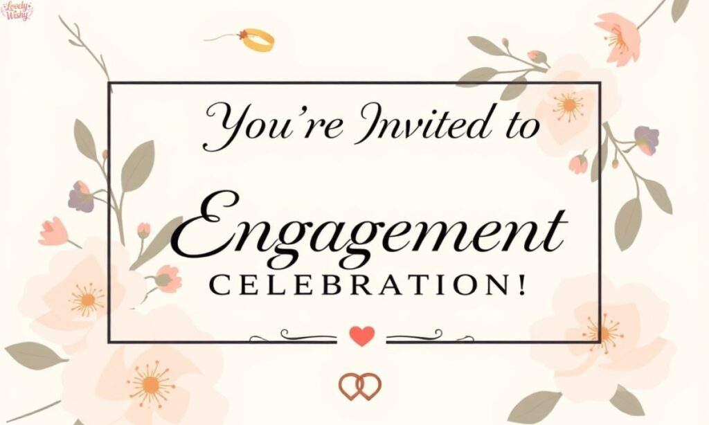 Modern Engagement Invitation Messages