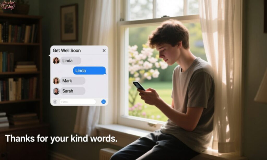 Replying to Get Well Soon Messages from Acquaintances