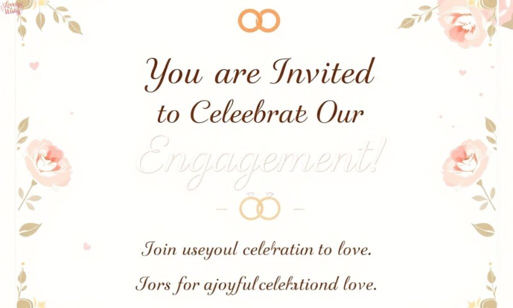 Simple Engagement Invitation Messages
