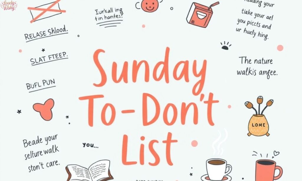 Sunday To-Don't List Quotes