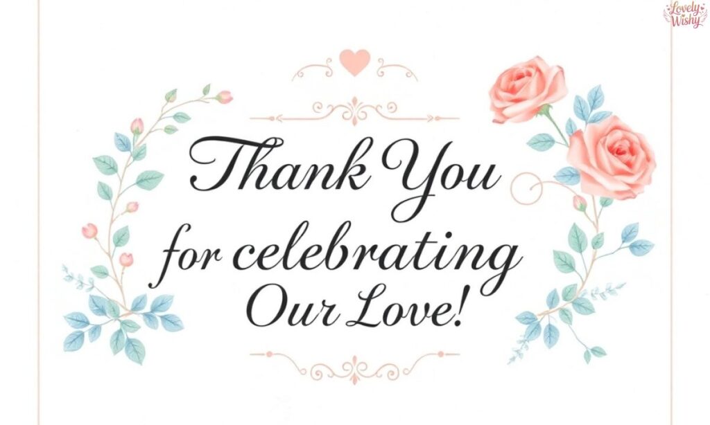 Thank You Message for Wedding Anniversary