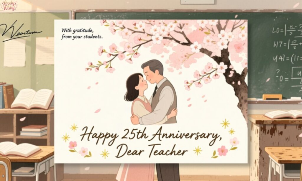 Wedding Anniversary Wishes to Teacher