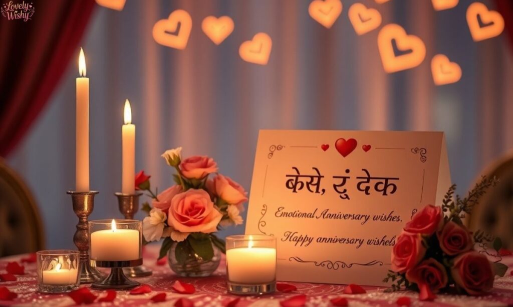 ७. भावनात्मक एनिभर्सरी शुभकामना (Emotional Anniversary Wishes)