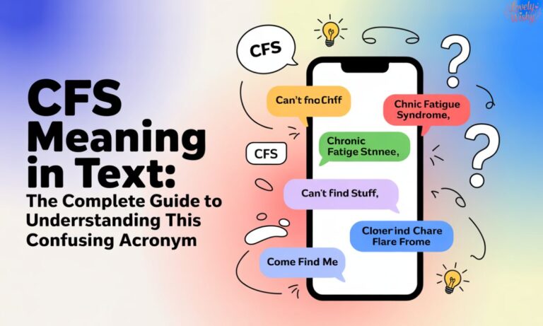 📱 CFS Meaning in Text The Complete Guide to Understanding This Confusing Acronym.
