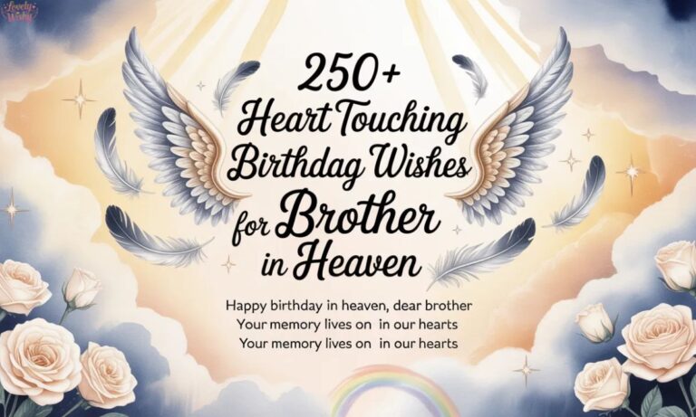 250+Heart Touching Birthday Wishes For Brother In Heaven