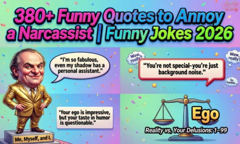 380+Funny Quotes to Annoy a Narcissist Funny Jokes 2026