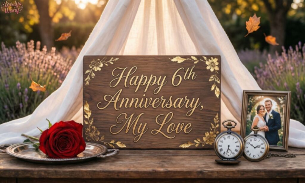 6th Anniversary Wishes for Husband