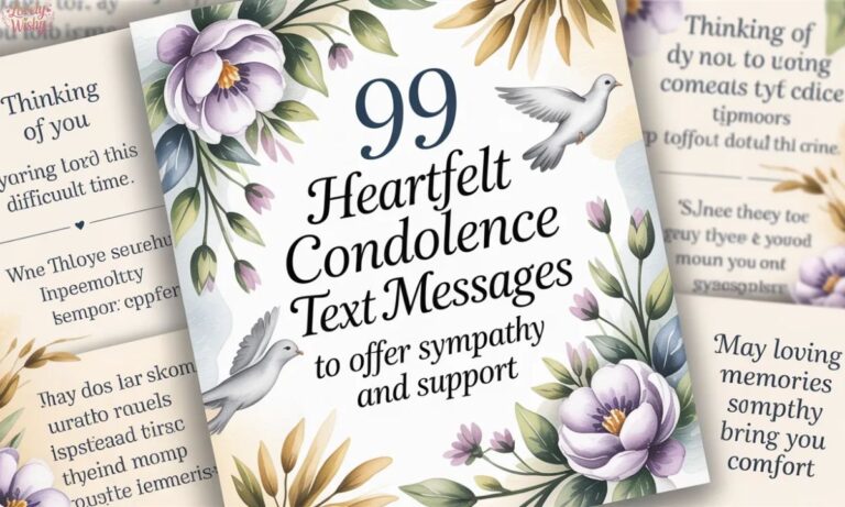 99 Heartfelt Condolence Text Messages to Offer Sympathy and Support