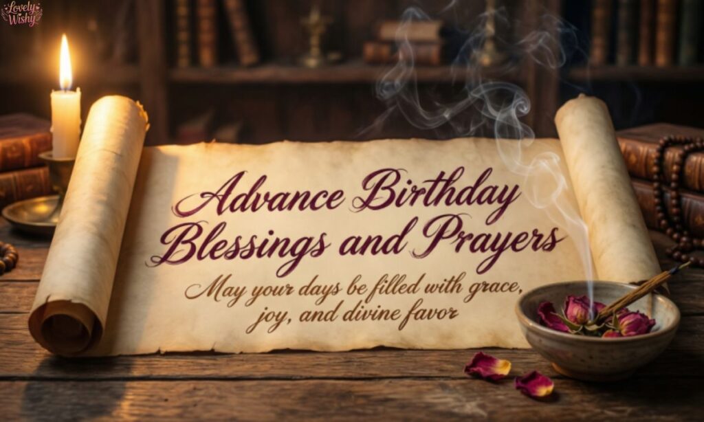 Advance Birthday Blessings and Prayers