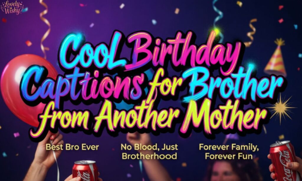 Cool Birthday Captions for Brother from Another Mother