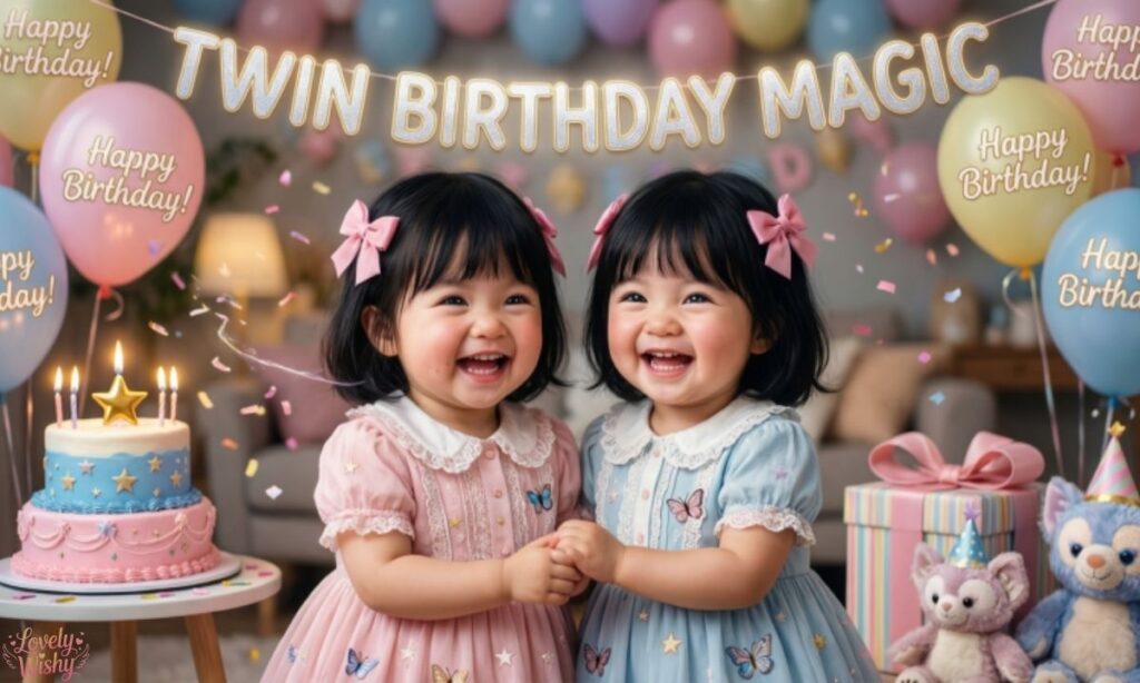 Cute Birthday Wishes for Twins