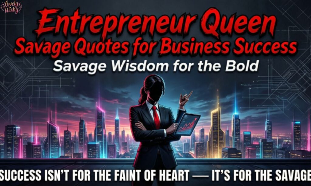 Entrepreneur Queen Savage Quotes for Business Success