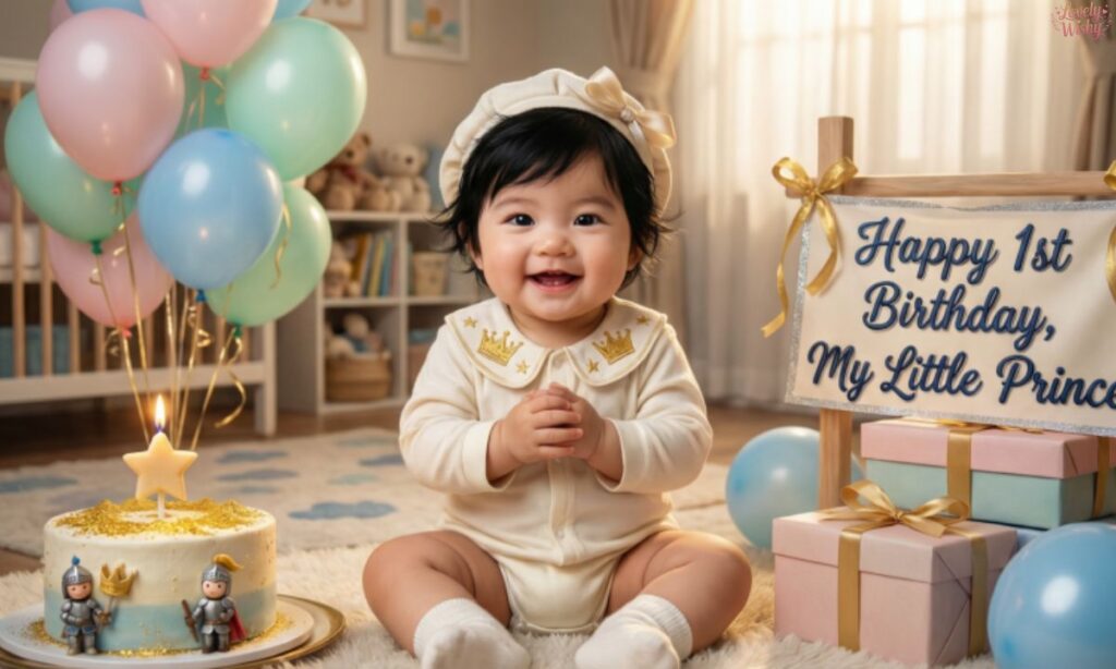 First Birthday Wishes for Your Little Prince