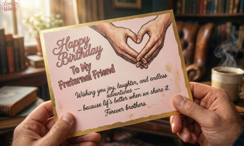 Happy Birthday Wishes for Fraternal Friend