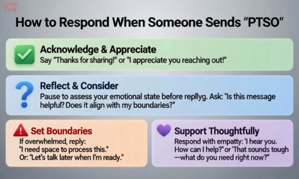 How to Respond When Someone Sends PTSO