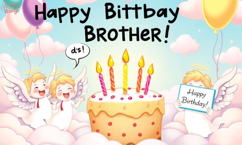 Humorous Birthday Tributes for Brother in Heaven
