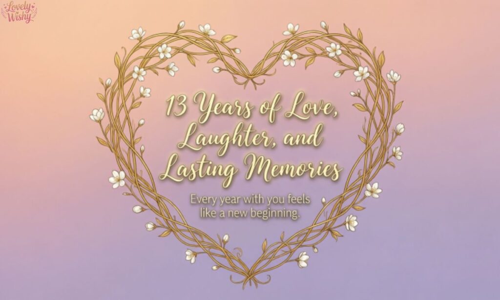 Inspirational 13 Year Anniversary Quotes