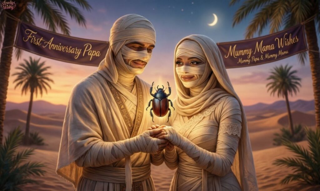 Mummy Papa Anniversary Wishes for First Anniversary