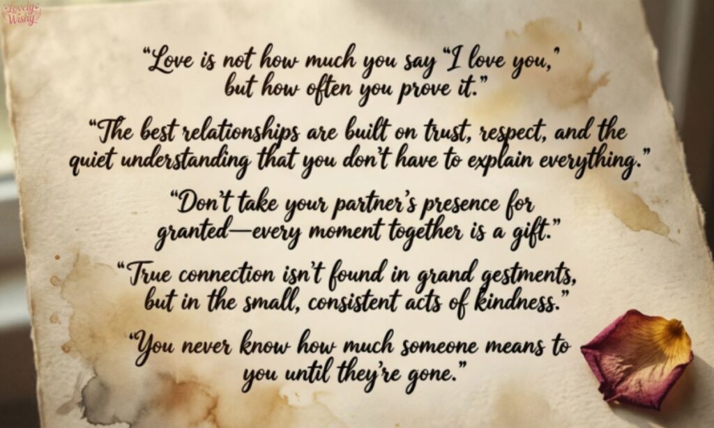 Never Take for Granted Quotes About Relationships