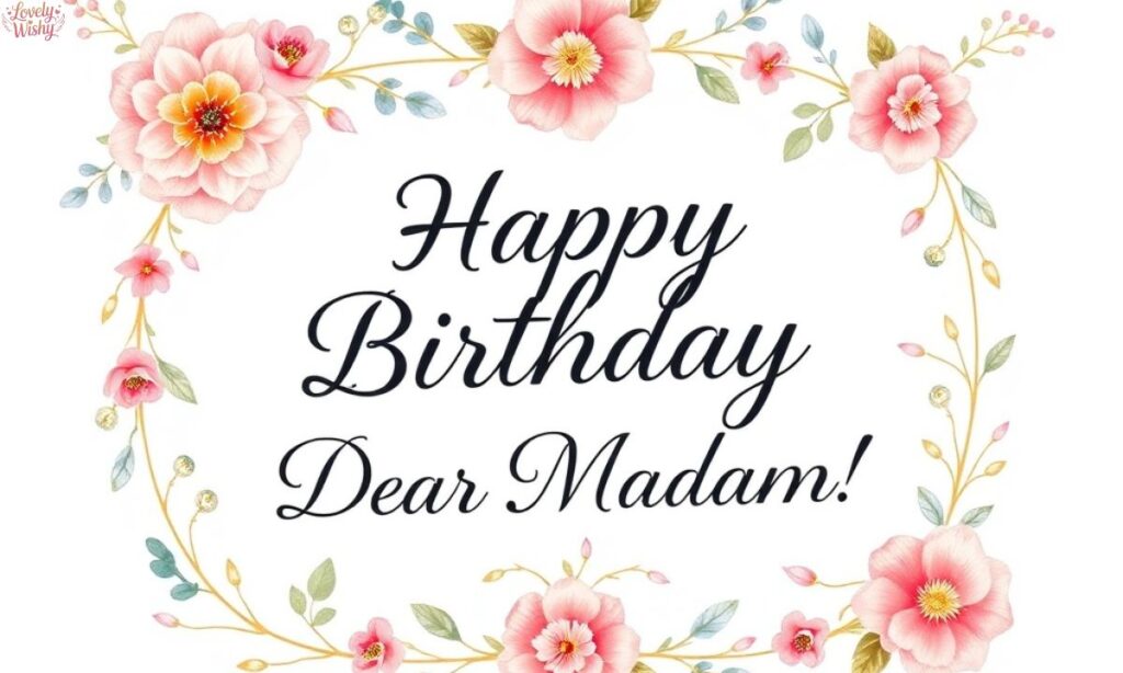 Respectful Madam Birthday Wishes
