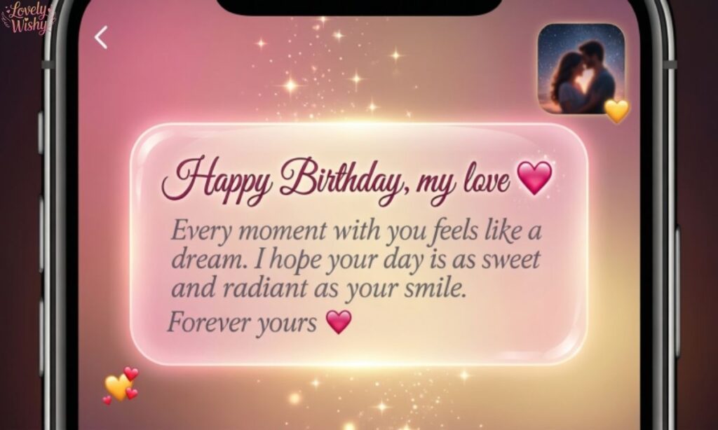 Romantic WhatsApp Birthday Wishes