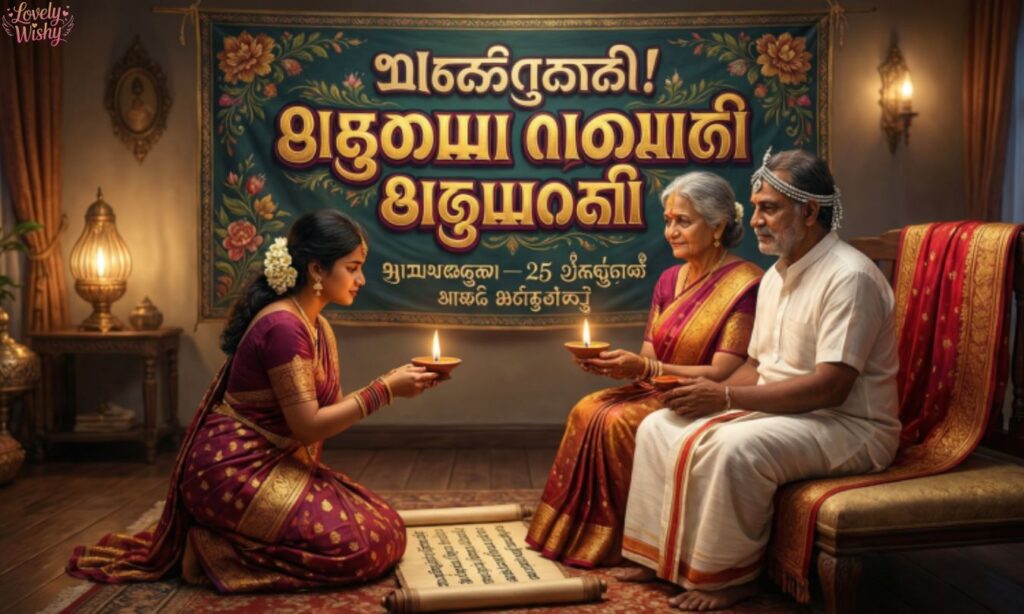 Wedding Anniversary Wishes in Tamil for Parents