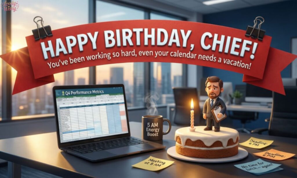 Witty Birthday Messages for the Workaholic Leader