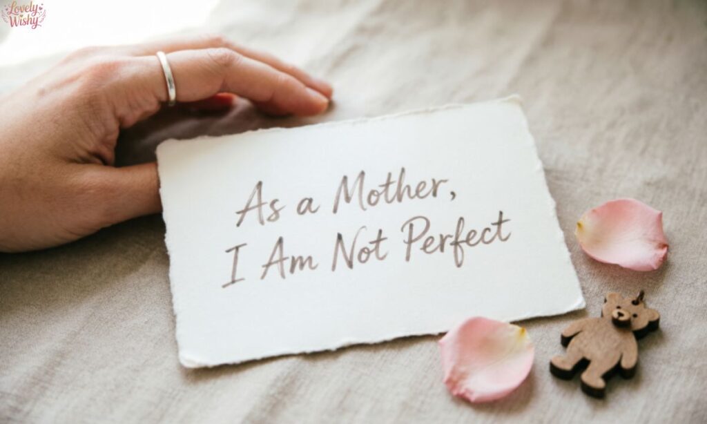 As a Mother, I Am Not Perfect Quotes