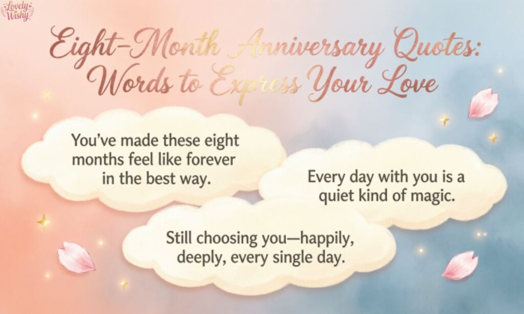 Eight-Month Anniversary Quotes Words to Express Your Love