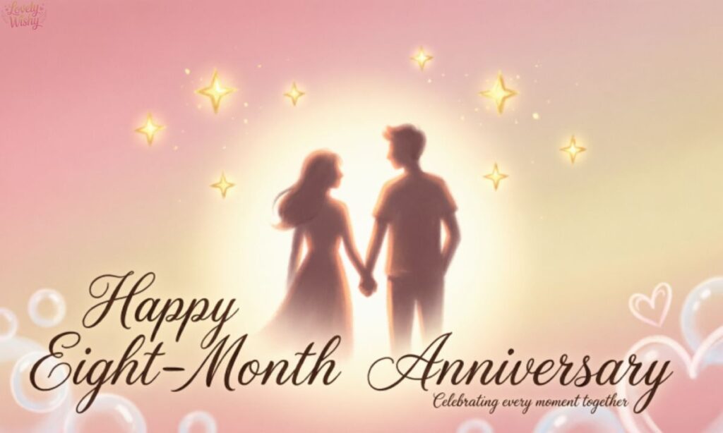 Happy Eight-Month Anniversary Wishes for Social Media