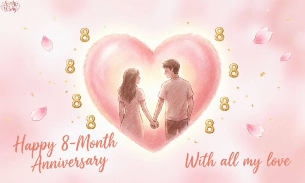 Heartfelt 8-Month Anniversary Wishes for Girlfriend