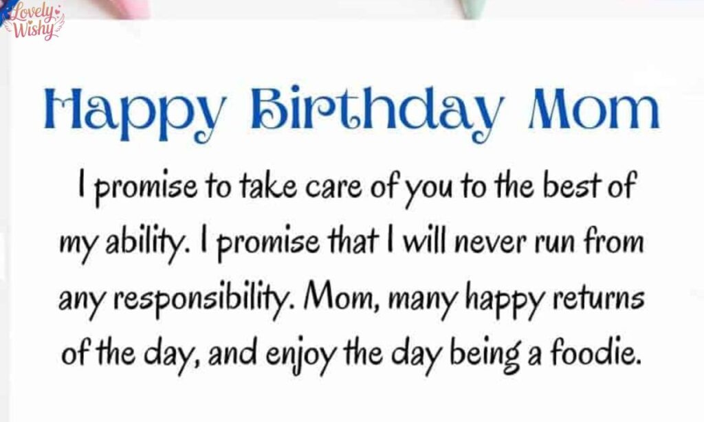 Long Birthday Messages for Mom