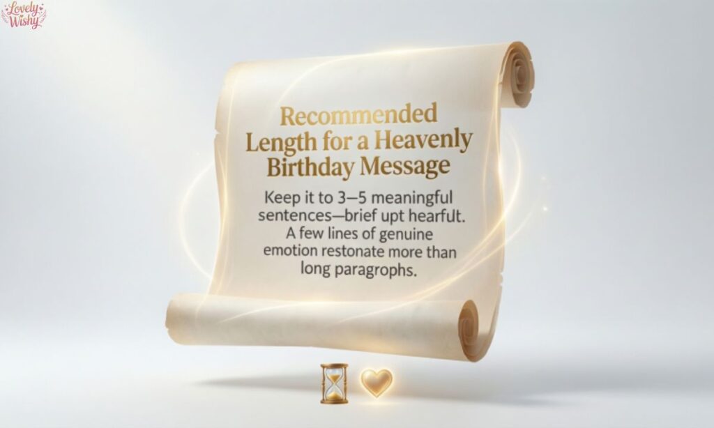Recommended Length for a Heavenly Birthday Message