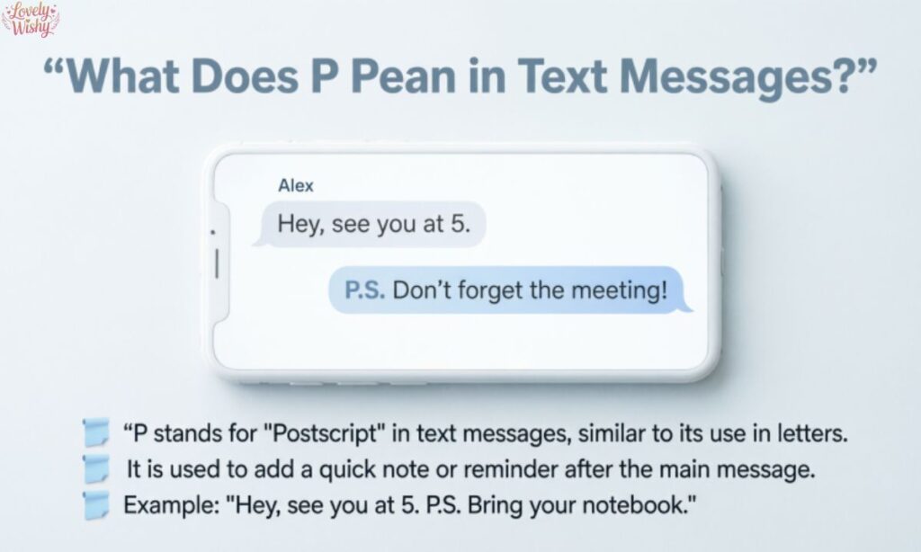 What Does P Mean in Text Messages