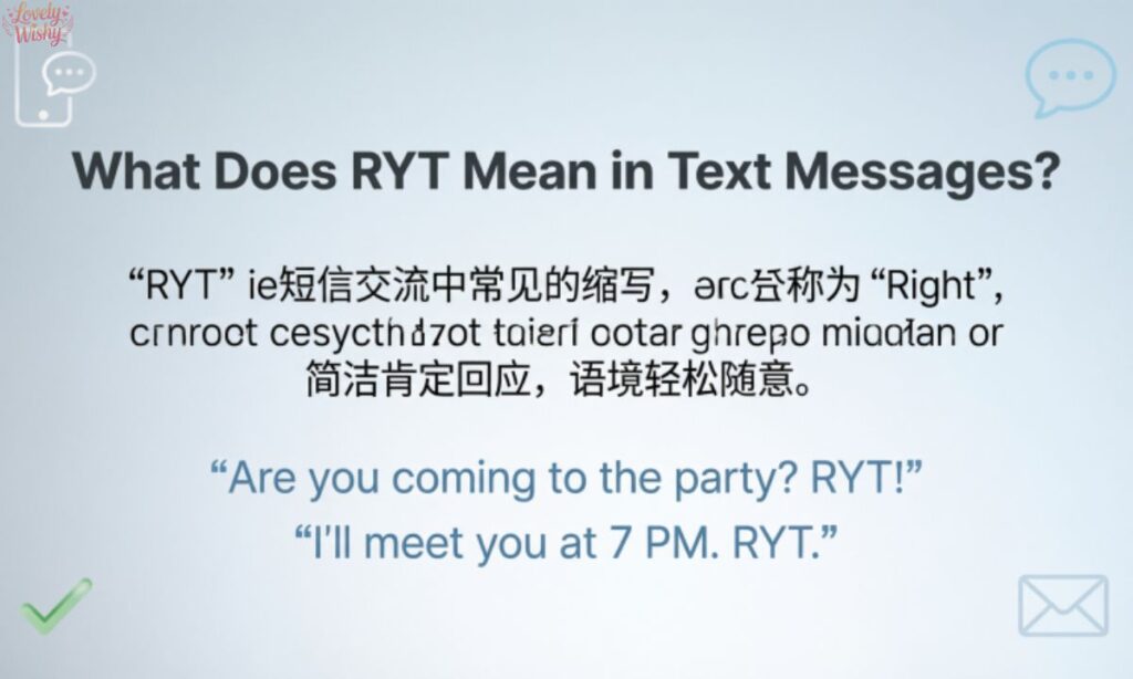 What Does RYT Mean in Text Messages